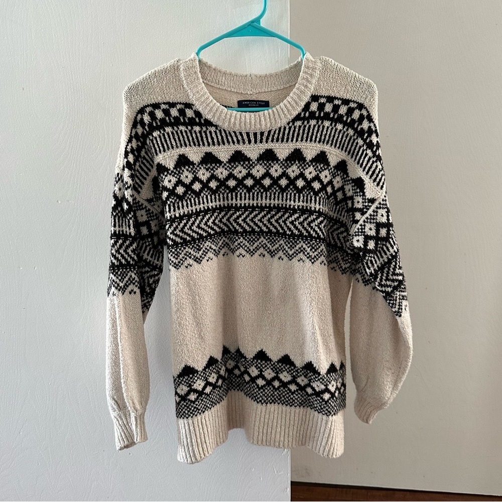 American Eagle fair isle sweater